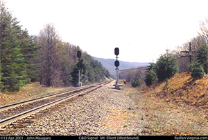 C&O Railway signal: Mt. Elliott (WB)